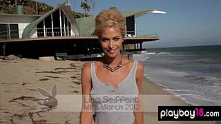 Busty Australian Beauty Posing Outdoor