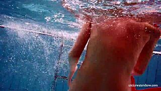 Damn! Sexy Naked Avenna Swims Nude in Tight Pool!