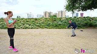 Redhead milf Veronica gapes at Don Jorge's massive size.