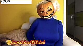 happy halloween pervs, big boobs in pumpkin cam on 10/31