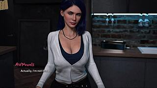 Summer heat ignites with curvy cutie in a stunning 3D outfit display