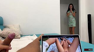 Hey, caught my neighbor jerking, so I rode him!