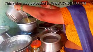 Desi Bhabhi Cooks Up Steamy Sex in Kitchen