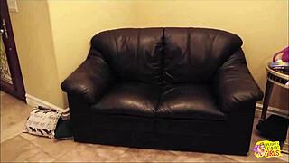 two brunettes drive blonde friend wild with pleasure