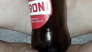 Gretala, so aroused and pregnant, rubs herself with a bottle. Intriguing!