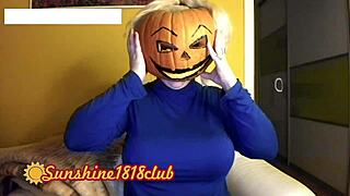 happy halloween pervs, big boobs in pumpkin cam on 10/31