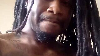 Jacking Huge Dick After Vibing to Drill Music with Muscular Bodybuilder in Studio