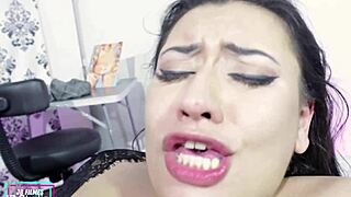 latina slut begs for anal close-up to make her cum