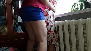 Fucking Stepdaughter with Strapon While Husband Away