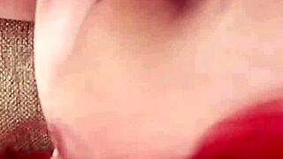 Feeling Intense Pleasure As Redhead Karla Rose Licks My Balls