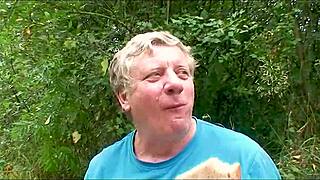 Brunette ninfeta bends over for intense doggystyle pussy pounding and handjob action