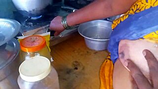 Desi Bhabhi Cooks Up Steamy Sex in Kitchen