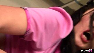 Teen Seduced by Old Teacher for Rough Classroom Doggy Fuck