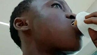 Man, that Nigerian chick ended up touching herself in West Hills Mall bathroom! 😳