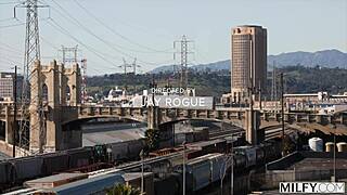 Milfy Sienna Rae says, I'm BBC-crazy in airtight office debut!