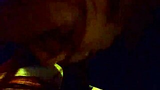 Sexy redhead giving a blowjob to a milf cumshot