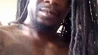 Jacking Huge Dick After Vibing to Drill Music with Muscular Bodybuilder in Studio