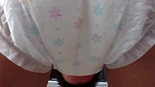 Hey, ever seen a Japanese girl mess around in a diaper? It's wild. I couldn't believe my eyes watching her struggle with it.