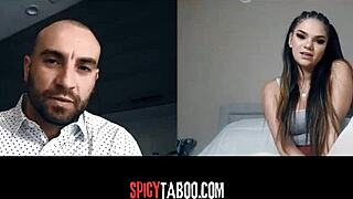 Horny Stepdaughter's Naughty Video Call with Stepdad Sparks Forbidden Desire