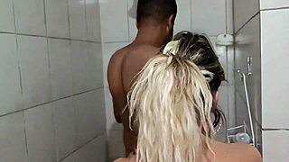 Oh wow, she sucked the blind guy's dick and got cum in mouth! 😍