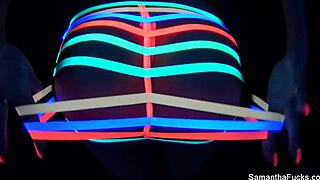 samantha saint enjoys solo masturbation with big tits