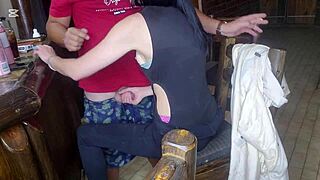 homemade pussyjob with stepsis, just the tip! 😏