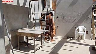 this brazilian slut couldn’t resist and took my whole sausage in her ass