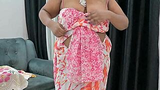 Indian bhabhi teasing, wanna see my hot boobs up close tonight?