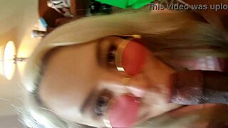 Mia Kay, Sandra Luberc, Jenna, and Olivia Kasady Suck Victor's Big Thick Black Cock Hard