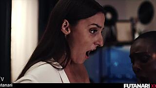 Black Girl Gets Double Penetration from Big Dick Futa Girls in Wild Trailer