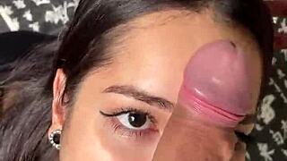 Damn! Cute Submissive Girlfriend Gives Deep Sloppy Blowjob To Big Dick With Brazilian Flair.