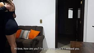 The Cuckold Showers While Wife Cheats with Brother on Couch