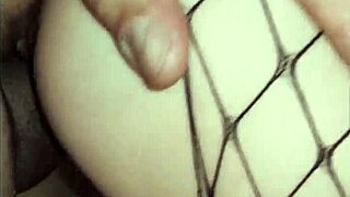Mature wife in stockings gets assfucked pov style at home. Her ass trembles during anal.