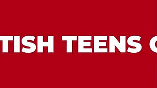 submissive young beauty eats cum from a bowl in a daring first-time act