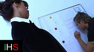 The beautiful brunette enjoys oral before getting fucked and receiving a facial