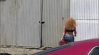 slut red hair milf audrey hollander bangs hard in outdoor action