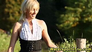 Fingered Slut Urinates Outdoors in Wild Hardcore Fetish Scene with Intense Pleasure