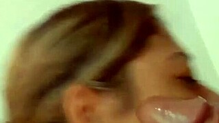 Blonde wife cuckolding her husband, making him watch. She takes big cock 😏