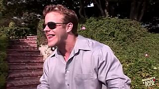 Cheating Husband Pounds Busty Blonde's Ass Outdoors