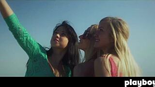 Petite Blonde Teens Enjoy Lesbian Threesome With Fingering And Masturbation