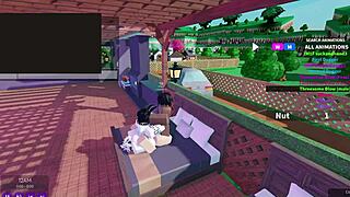 Threesome Action with Two Bunnies and Black Bull