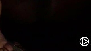 watching this ebony beauty suck and ride daddy's huge cock, ending with a creamy finish.