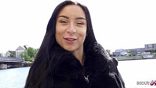 german scout - perfect latina teen caramella del x picked up for casting