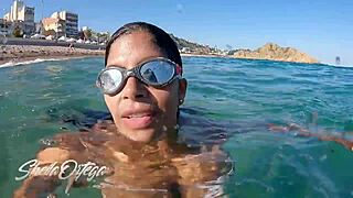 Pornstar Sheila Ortega sucks and bangs underwater during wild snorkeling session