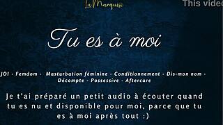 Tu es à moi - French femdom audio with jerk off instructions