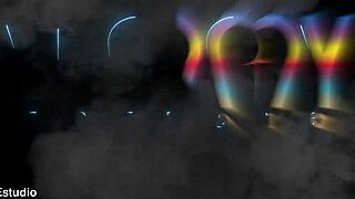 Tiny Colombian teen Lore Hot takes on three big cocks in first dap scene