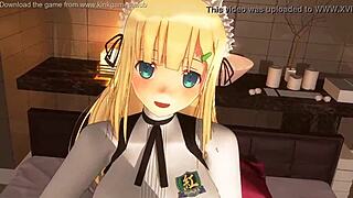 busty teen hentai maid, your blowjobs are unreal