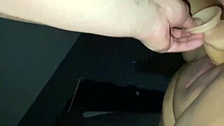 Man, Lee is just squirting like crazy all over that thick dildo toy!