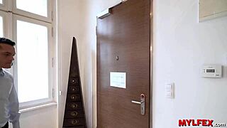 Mylfex - Lustful Milf Rides Cowgirl in Stockings for New Apartment Deal