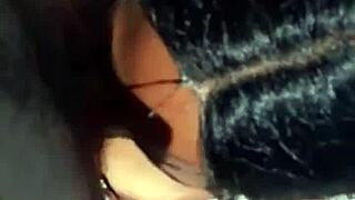 Wow! Fisherman spots ebony MILF stripper on the run, showers her with dirty action!